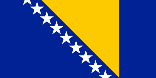 Vlag Bosnië-Herzegovina - 100x150cm Spun-Poly